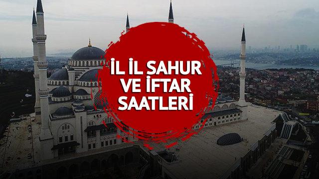 SAHUR VE İFTAR SAATLERİ 2023: İstanbul, Ankara, İzmir imsak vakti, sahur saati kaçta? İl il sahur, iftar vakitleri