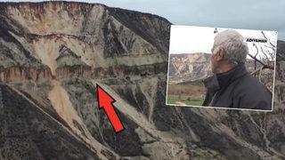 Depremle dağ yerinden oynadı! Şiddetli sarsıntıdan sonra şaşkına çeviren görüntü 'Düz dağdı deprem olunca...