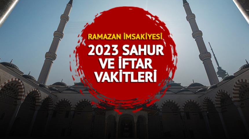 SAHUR İMSAK VAKTİ 2023: İstanbul, Ankara, İzmir sahur saati ve iftar vakti saat kaçta? Diyanet imsakiyesi ile il il iftar ve sahur saatleri