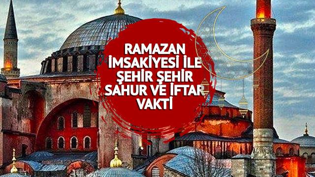 2023 RAMAZAN İMSAKİYESİ SAHUR VE İFTAR SAATLERİ: İstanbul, Ankara, İzmir sahur vakti ne zaman, iftar ne zaman açılacak?