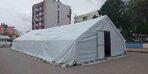 Hatay Payas’ta 10 bin kişilik iftar çadırları kurulmaya başlandı