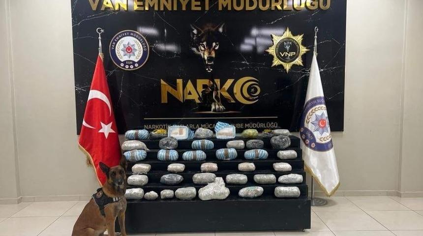 Van'da 31 kilo 770 gram uyuşturucu ele geçirildi