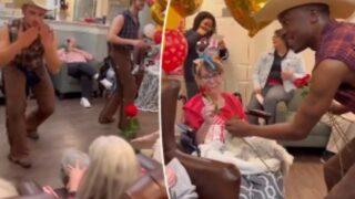 Böyle doğum günü daha önce görülmedi! “Annemin 80. doğum gününde seksi kovboylar tuttum”