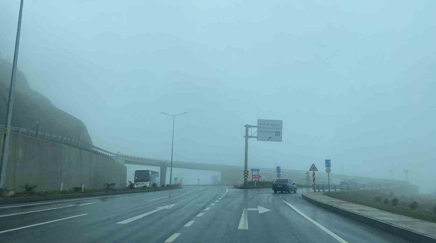 Zonguldak’ta sis etkili oldu