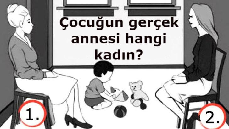 Sizce hangi kadın yerdeki çocuğun annesi? Bu sorunun cevabı kişiliğinizi ele verecek!