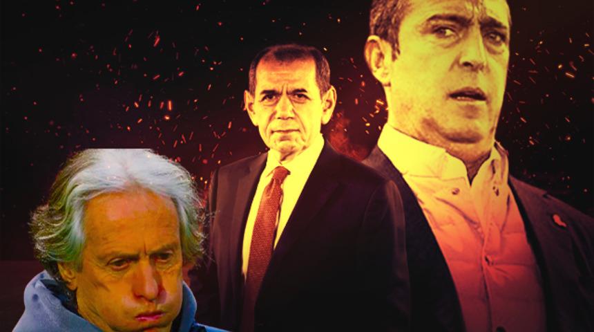 PFDK Fenerbahçe Teknik Direktörü Jorge Jesus'a 1 maç, Galatasaray Başkanı Dursun Özbek'e 21 gün hak mahrumiyeti, Ali Koç'a 200 bin TL para cezası cezası verdi!