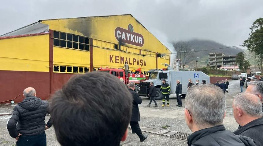 Artvin'de çay fabrikasında çıkan yangın kontrol altına alındı