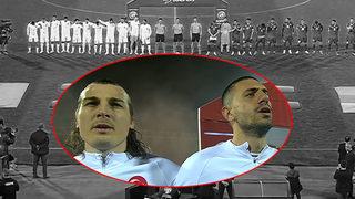 Ermeni taraftarlardan küstahça hareket! İstiklal Marşı esnasında...