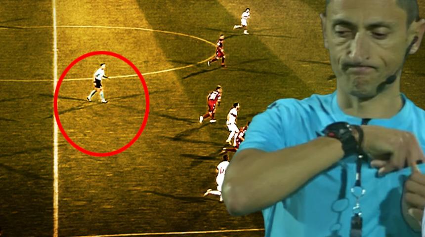 Ermenistan - Türkiye maçının hakemine sosyal medyada büyük tepki! 45 dakikada 19 kez! Kaptırılan her top sonrasında ise...