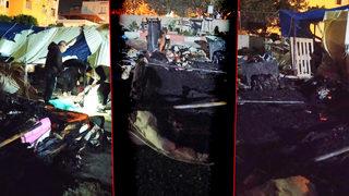 Depremzede ailenin kaldığı çadırda gece yarısı korkutan yangın! Kardeşlerin durumu ağır