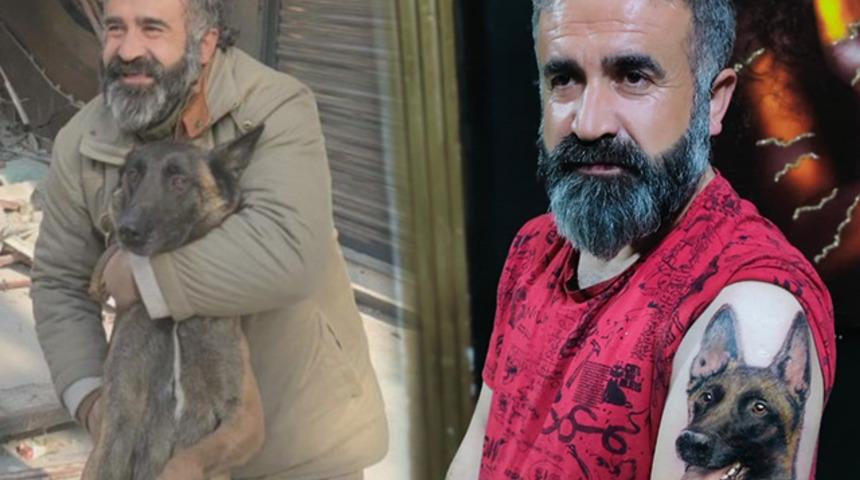 Depremzede, &Ccedil;akıl'ın resmini koluna d&ouml;vme yaptırdı! &Ouml;m&uuml;r boyu v&uuml;cudunda taşıyacak