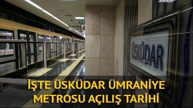 Üsküdar Ümraniye metrosu ne zaman açılıyor açıklandı! Metro hattının güzergahı ne olacak? 