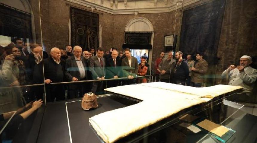 Kılıçdaroğlu, Hırka-i Şerif'i ziyaret etti