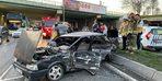 Zeytinburnu'nda iki otomobilin çarpıştığı kazada 3 kişi yaralandı