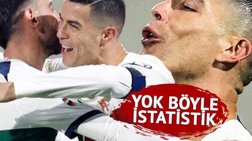 Cristiano Ronaldo Portekiz formasıyla rekorlara doymuyor! O istatistiği görenler inanamıyor