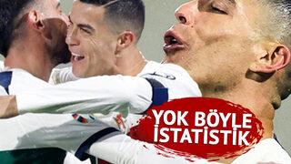 Cristiano Ronaldo Portekiz formasıyla rekorlara doymuyor! O istatistiği görenler inanamıyor