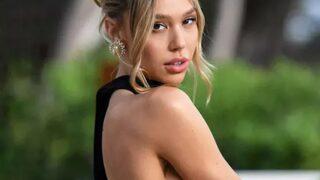 Tamamen transparan giyen Alexis Ren dekoltesinin her detayını yayınladı