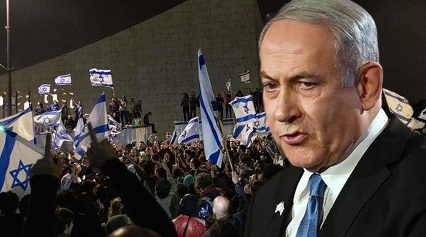 Son dakika: İsrail Başbakanı Netanyahu'dan geri adım! Protestolara ve grevlere neden olan yargı düzenlemesini erteledi