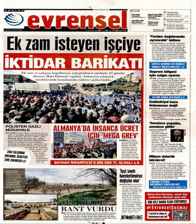 Evrensel
 Gazetesi oku