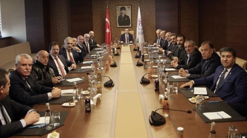 Bakan Bak, TFF 1. Lig başkanlarını kabul etti