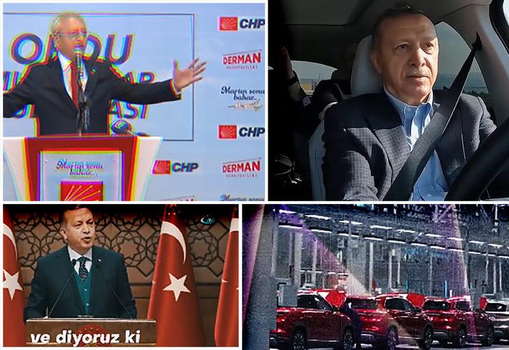 Kılıçdaroğlu'nun videosuna 'Togg'lu cevap! Direksiyon başında Erdoğan... AK Parti paylaştı: İki klipteki şarkı tercihleri gündem yarattı