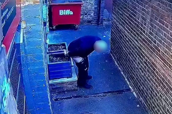 Bir gören bir daha baktı! Saksıları görünce kendisine engel olamadı... Sokak ortasında tuvaletini yaptı G2