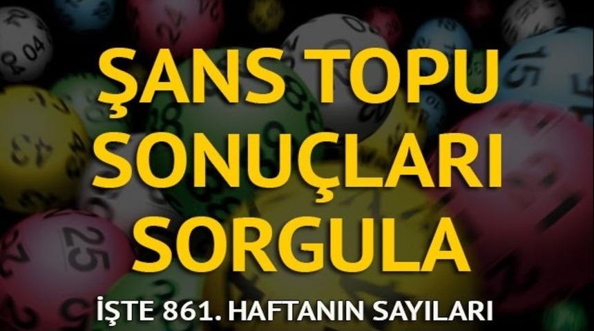 Şans Topu sonu&ccedil;ları 13 Aralık - Milli Piyango 861. hafta Şans Topu sonucu