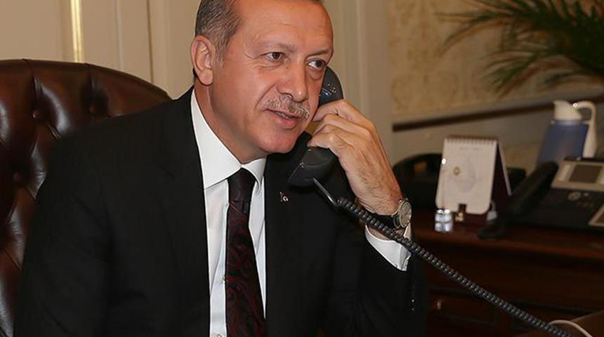 Cumhurbaşkanı Erdoğan, Filistin Devlet Başkanı Abbas ile telefonda görüştü