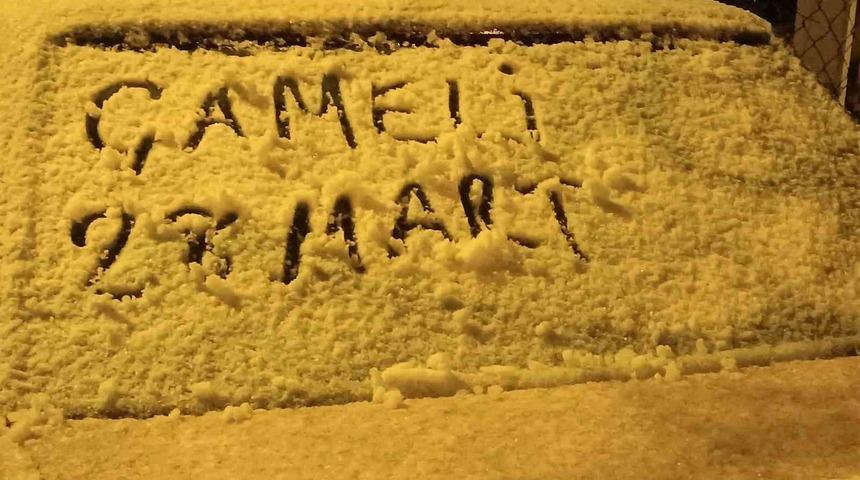 Denizli’ye Mart sonunda kar sürprizi