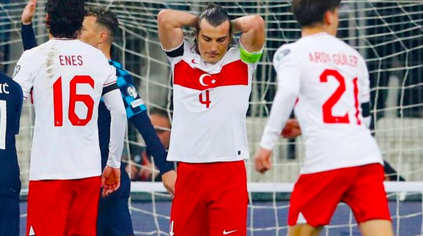 A Milli Takımımızın tecrübeli oyuncu Çağlar Söyüncü mağlubiyeti böyle değerlendirdi: Ronaldo'muz Messi'miz yok
