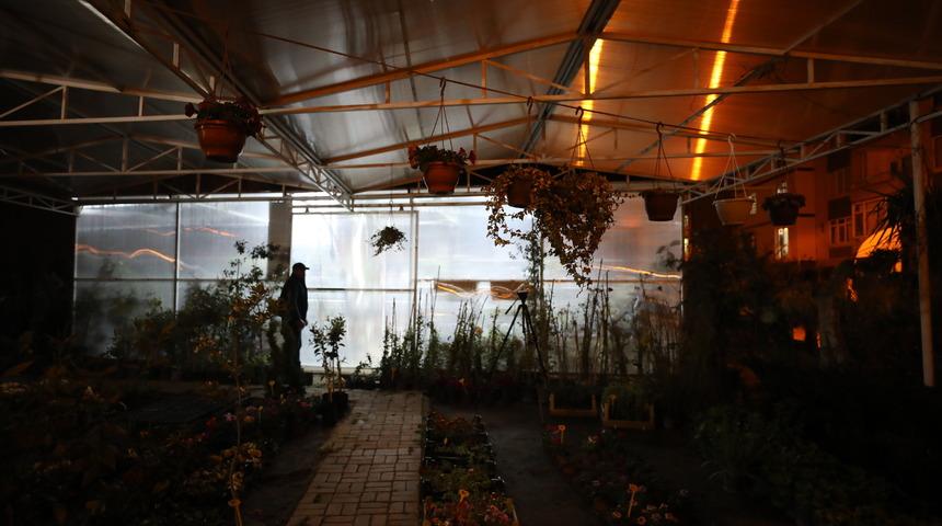 Edirne'de &uuml;reticiler "Balkan soğuğuna" karşı seralarda sobalı &ouml;nlem aldı