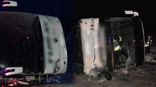 Erzincan ve Yozgat'ta yolcu otobüsü devrildi! Ölü ve yaralılar var