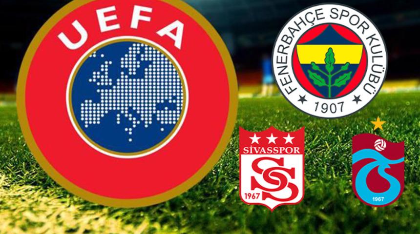 UEFA; Fenerbahçe, Sivasspor ve Trabzonspor'un cezalarını açıkladı!