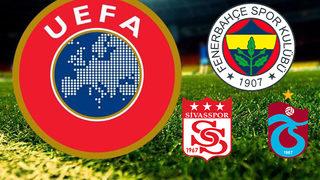 UEFA; Fenerbahçe, Sivasspor ve Trabzonspor'un cezalarını açıkladı!