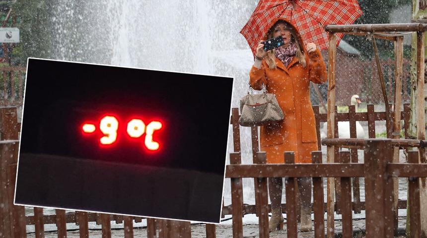 Ankara'da hava sıcaklığı -9 dereceye düştü! Havuzlar dondu…