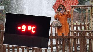 Ankara'da hava sıcaklığı -9 dereceye düştü! Havuzlar dondu…