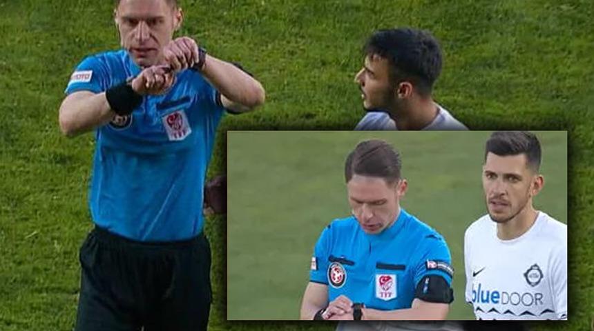 Erzurumspor-Altay maçını erken bitiren hakem gündem oldu! Sonrasında özür dileyip oyuncuları sahaya çağırdı...