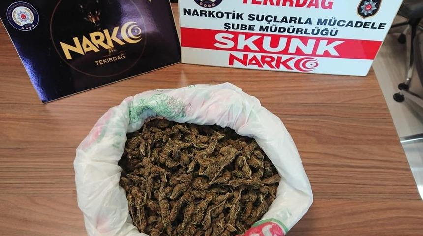 Tekirdağ'da uyuşturucu ticareti yaptığı iddiasıyla bir zanlı tutuklandı