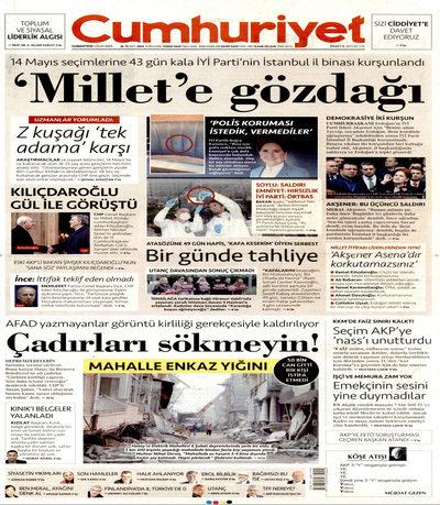 Cumhuriyet
 Gazetesi oku