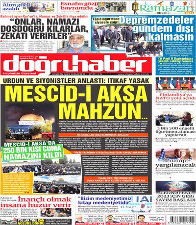 Doğru Haber
 Gazetesi oku