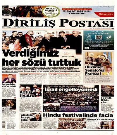 Diriliş Postası
 Gazetesi oku