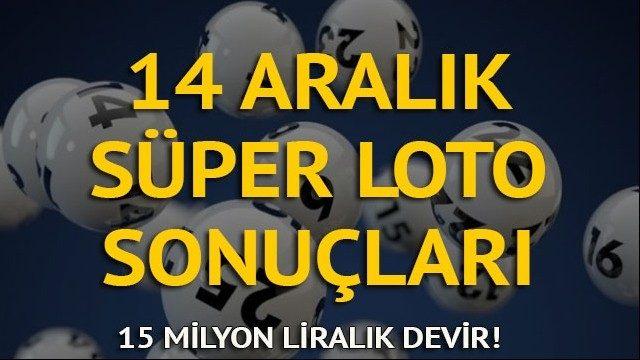Süper Loto sonuçları 14 Aralık: Tahminler tutmadı, Süper Loto 6. kez devretti!