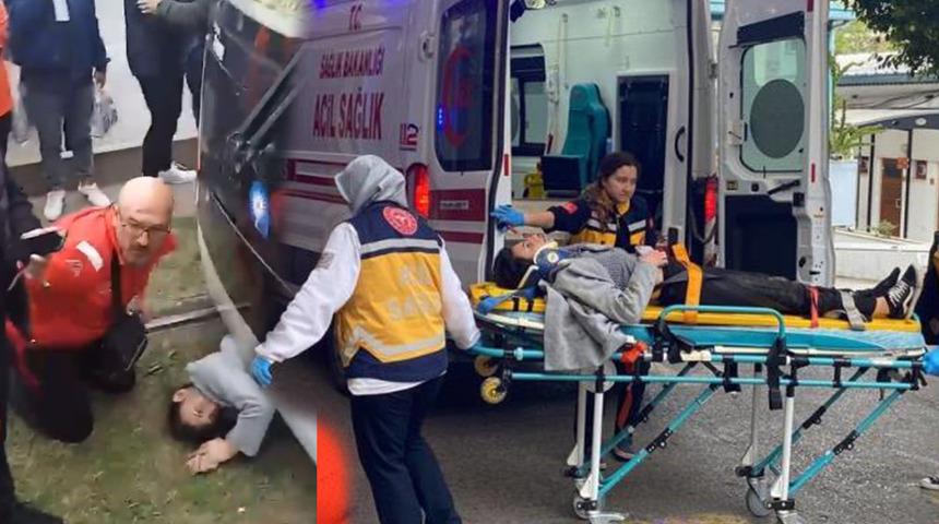 Antalya'da korkutan anlar! Tramvayın altında kalan genç kızın yardımına ekipler koştu