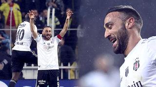 Son dakika: Kadıköy'de tarihi anlar! Sarı - lacivertli taraftarlar, Fenerbahçe - Beşiktaş derbisine damga vuran Cenk Tosun'u alkışladı...