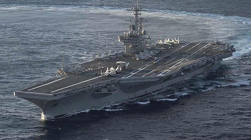 ABD'ye ait uçak gemisi Suriye kıyılarına yaklaştı! Doğu Akdeniz'de gerilim tırmanıyor