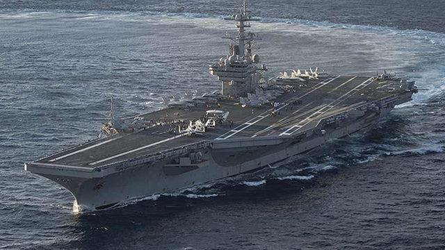 ABD'ye ait uçak gemisi Suriye kıyılarına yaklaştı! Doğu Akdeniz'de gerilim tırmanıyor