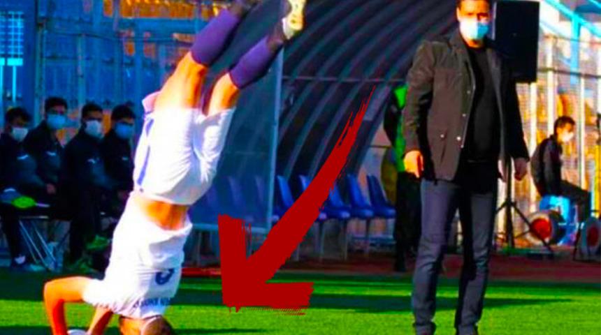 İran Ligi'nde görülmemiş taç atışı! Takla atarak kullandı, paylaşım rekorları kırdı