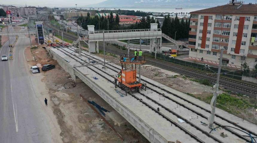 Kuruçeşme’ye uzanacak tramvay hattında ray imalatı tamamlandı