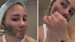 Yüzünü tıraş etmek için bulduğu yöntem viral oldu! Eleştiri yağmuruna tutuldu