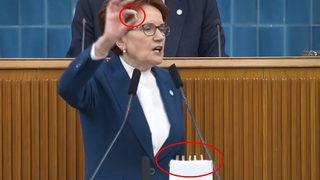 SON DAKİKA: Akşener kürsüde esti gürledi! Kurşunları tek tek gösterip yere fırlattı: Şimdi bana söz verin...